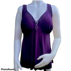 Tankini Purple Adjustable Strap 20W NWT